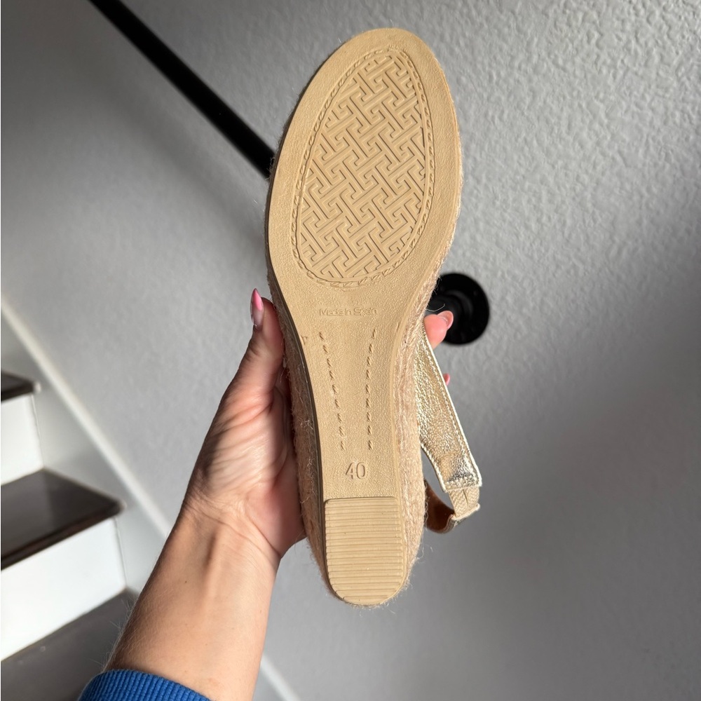 Toni Pons Bernie-P Platinum Peep Toe Espadrilles NWOB sz: 9 - Picture 8 of 16